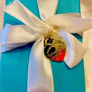 New Tiffany and Company, pink splash, pendant charms.